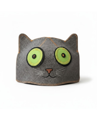 Cappello da sauna "Occhi verdi da gatto" ACCESSORI PER LA SAUNA