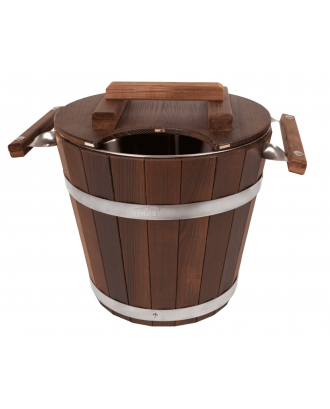 Vaporiera termica da 20 l con inserto in acciaio inox con coperchio, secchio ACCESSORI PER LA SAUNA