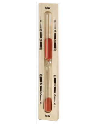 Timer sabbia per sauna - 15 min, rosso ACCESSORI PER LA SAUNA