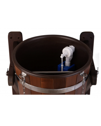 Secchio doccia, cascata thermowood 20 L con inserto in plastica Secchio per doccia