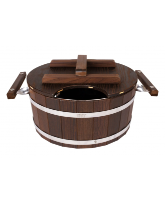 Vaporiera termica da 15 L con inserto in acciaio inox e coperchio ACCESSORI PER LA SAUNA