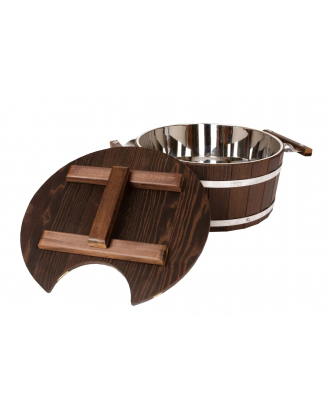 Vaporiera termica da 15 L con inserto in acciaio inox e coperchio ACCESSORI PER LA SAUNA