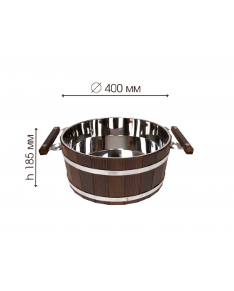 Vaporiera termica da 15 L con inserto in acciaio inox e coperchio ACCESSORI PER LA SAUNA