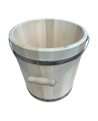 Secchio per sauna in legno, 15 L ACCESSORI PER LA SAUNA