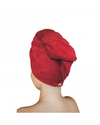 Felpa con cappuccio da donna in cotone "Borgogna" ACCESSORI PER LA SAUNA