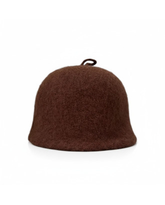 Cappello da sauna - marrone, 100% lana ACCESSORI PER LA SAUNA