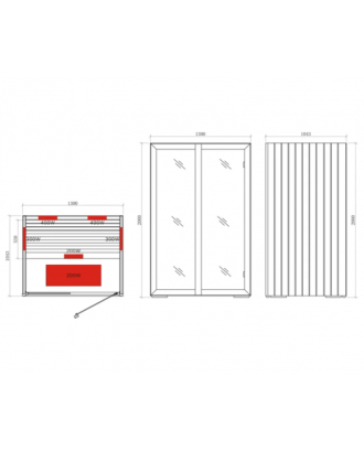CABINA A INFRAROSSI HARVIA ONNI SMALL CABINE SAUNA INFRAROSSI