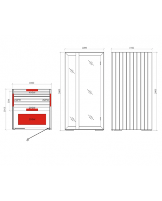 CABINA A INFRAROSSI HARVIA ONNI MINI CABINE SAUNA INFRAROSSI
