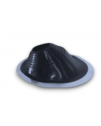 Flash master Nr.8 silicone 178-330 mm Nero dritto STUFE A LEGNA PER SAUNA