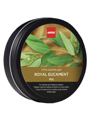 Profumo per sauna a infrarossi - Gel profumato in latta Harvia, eucalipto reale, 80 g AROMI DELLA SAUNA E CURA DEL CORPO