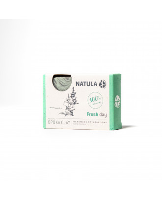 NATULA Detergente solido viso e corpo con Opoka Rock e Menta 100g AROMI DELLA SAUNA E CURA DEL CORPO