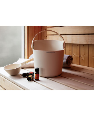 Accessori per sauna - Secchio e mestolo Harvia Helmi, avorio ACCESSORI PER LA SAUNA