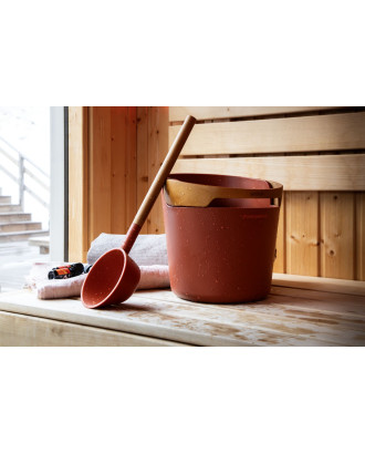 Accessori per sauna - Secchio e mestolo Harvia Helmi, terracotta ACCESSORI PER LA SAUNA