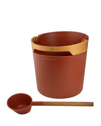 Accessori per sauna - Secchio e mestolo Harvia Helmi, terracotta ACCESSORI PER LA SAUNA