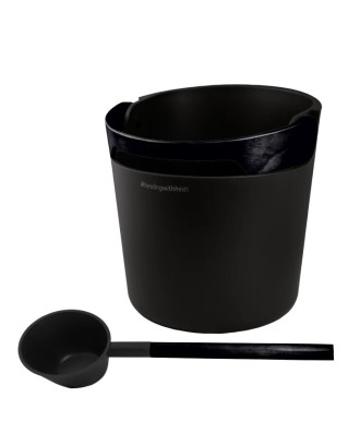 Accessori per sauna - Secchio e mestolo Harvia Helmi, neri ACCESSORI PER LA SAUNA