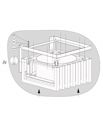 Secchio doccia Doccia fredda SAUFLEX OBLIVION 30l Secchio per doccia