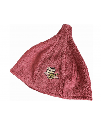 Cappello da Sauna, Cotone Rosso scuro