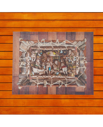 Sauna stampe su tela 90x70 cm, foto su tela, decorazione della parete, arte della parete della tela, stampa fotografica, foto su tela ARREDO ZONA SAUNA / SPA
