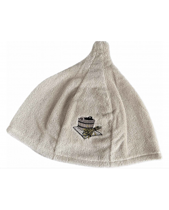 Cappello da Sauna, Cotone Beige