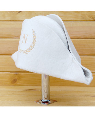 Cappello da sauna - Napoleone, bianco