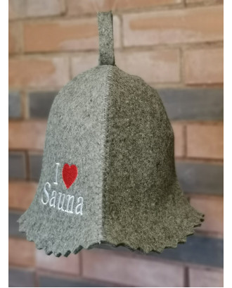 Cappello da sauna - I Love Sauna, 100% lana ACCESSORI PER LA SAUNA