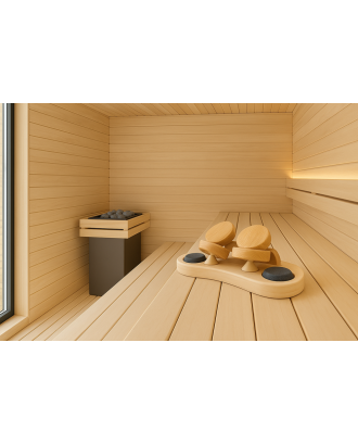 Poggiatesta Sauflex, 230x170x60mm, Pino-Cedro ACCESSORI PER LA SAUNA