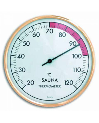 Termometro analogico per sauna con anello in metallo Dostmann TFA 40.1011
