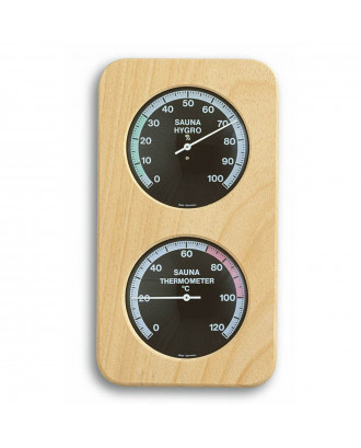 Termoigrometro analogico per sauna con struttura in legno Dostmann TFA 40.1004 ACCESSORI PER LA SAUNA