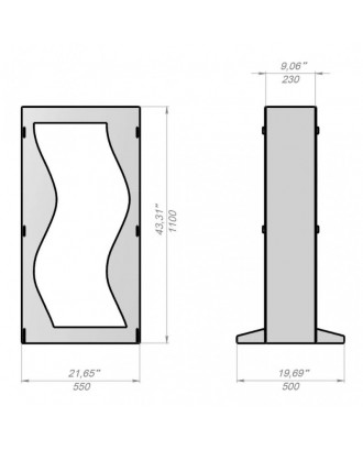 Portalegna - V6 WAVE, piccolo ACCESSORI PER LA SAUNA