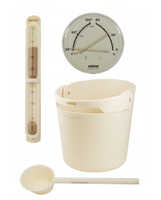 Set accessori per sauna HARVIA HELMI SA010V, Avorio ACCESSORI PER LA SAUNA
