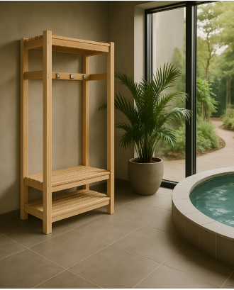 Appendiabiti S per anticamera sauna, ontano ACCESSORI PER LA SAUNA