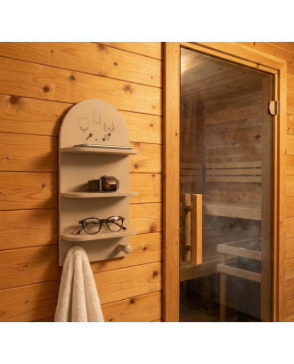 Mensola portaoggetti per anticamera sauna, compensato di betulla ACCESSORI PER LA SAUNA