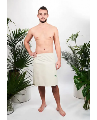 Completo da sauna 100% naturale, kilt da uomo, ecru ACCESSORI PER LA SAUNA