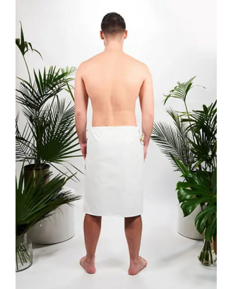 Completo da sauna 100% naturale, kilt da uomo, bianco ACCESSORI PER LA SAUNA