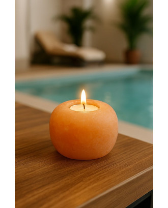 Portacandele in sale dell'Himalaya SAUFLEX, ovoidale, 1-1,5 kg ILLUMINAZIONE SAUNA E HAMMAM