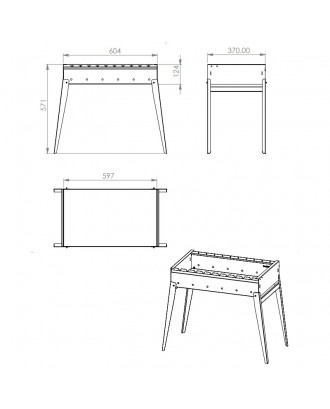 Griglia pieghevole Classic 600 GRIGLIE, BARBECUE, AFFUMICATORI