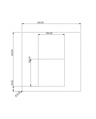 Paravento decorativo per stufa sauna 65x65 cm STUFE A LEGNA PER SAUNA