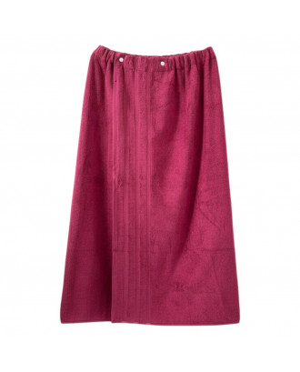 Grembiule da sauna ricamato, rosso, 97x150cm ACCESSORI PER LA SAUNA
