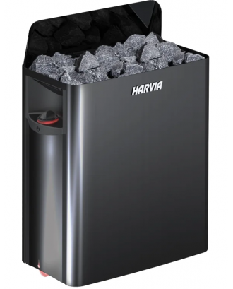Riscaldatore elettrico per sauna Harvia The Wall SW90, 9 kW, nero, con controllo integrato RISCALDATORI ELETTRICI PER SAUNA