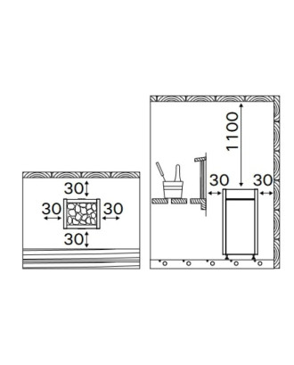 Riscaldatore elettrico per sauna Harvia Virta Combi HL90SA, 9,0 kW, nero, senza unità di controllo RISCALDATORI ELETTRICI PER SAUNA