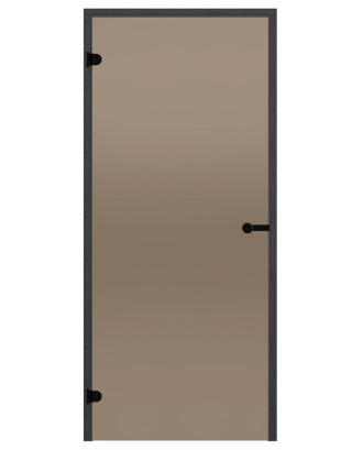 Porte sauna in vetro HARVIA 8x21 bronzo (struttura in pino nero)