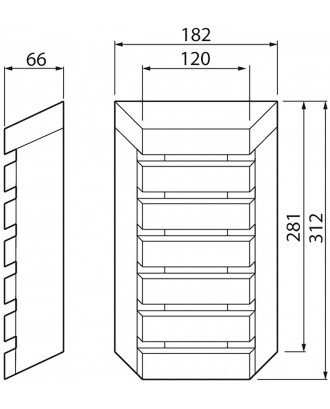 Saunaled LED 180TRL 8W ILLUMINAZIONE SAUNA E HAMMAM