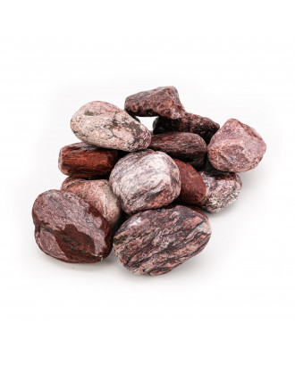 Pietre per sauna SAUFLEX - Diaspro rosso, 5-10 cm, 15 kg, arrotondate PIETRE PER LA SAUNA