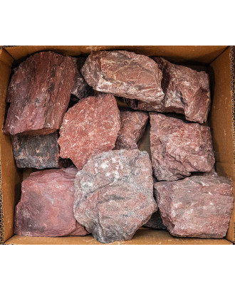 Pietre per sauna SAUFLEX - Diaspro rosso, 15 kg, 10-15 cm, frantumate PIETRE PER LA SAUNA
