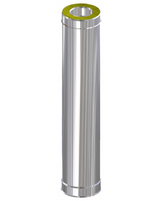 Tubo da stufa coibentato d115/200, 1m 1mm/0,5mm (GP2-013898)