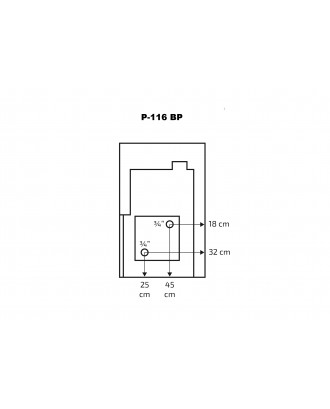 Stufa per sauna – SKAMET P-116BPGL Scaldabagno - destra STUFE A LEGNA PER SAUNA