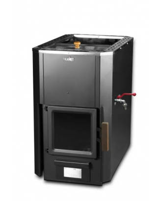 Riscaldatore per sauna Skamet – P-12025 RV, Scaldabagno - Anteriore, con vetro STUFE A LEGNA PER SAUNA