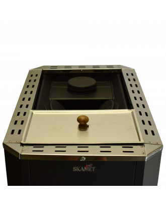 Riscaldatore per sauna Skamet – P-12025 RV, Scaldabagno - Anteriore, con vetro STUFE A LEGNA PER SAUNA