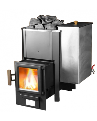 Riscaldatore per sauna Skamet – P-21640 PRV, Scaldabagno - Destro, con vetro STUFE A LEGNA PER SAUNA