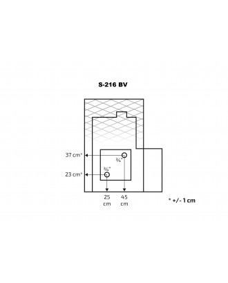 Stufa per sauna SKAMET S-216BVGL scaldabagno - sinistra STUFE A LEGNA PER SAUNA